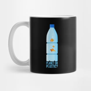 'Planet Or Plastic' Ocean Conservation Shirt Mug